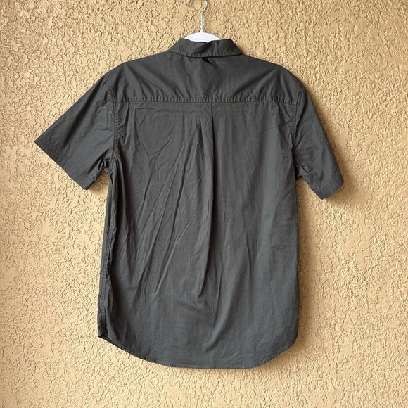 Paper Denim & Cloth Charcoal Advanced Stretch Slim Fit Button Down Size Large - Picture 2 of 3